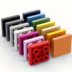 20pcs ABS Building Blocks Set 2x2 Inch Plates Low Walls