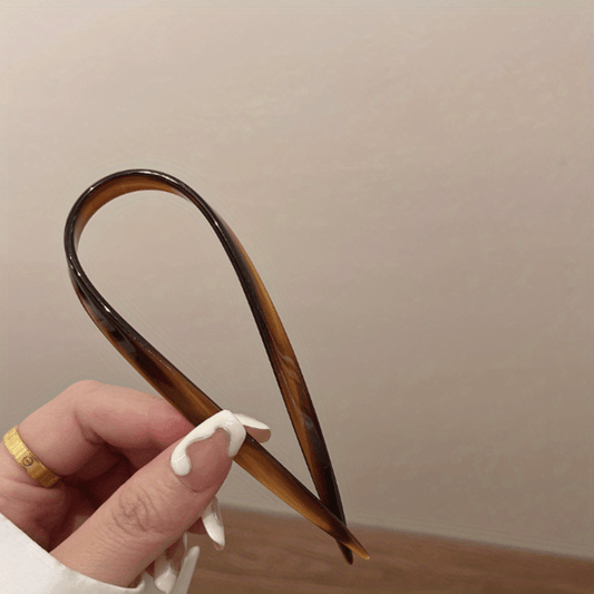 Gradient U-Shaped Hair Fork Bun Chignon Hairpin Women Girls Hair Accessory