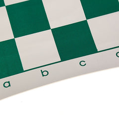 Leather Checkerboard Green Grid Chess Set