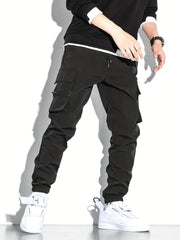 Men's Relaxed Fit Cargo Pants With Pockets Loose Overalls