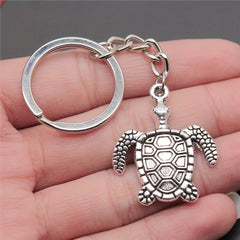 Metal Turtle Key Ring Simulation Turtle Keychain for Men