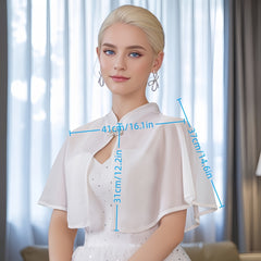 Bridal Thin Shawl with Buckle for Wedding Banquet Party