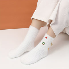 Cozy Christmas Fuzzy Socks Women's Stockings