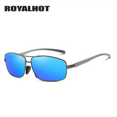 RoyalHot Polarized Sunglasses Rectangle Frame Driving Glasses