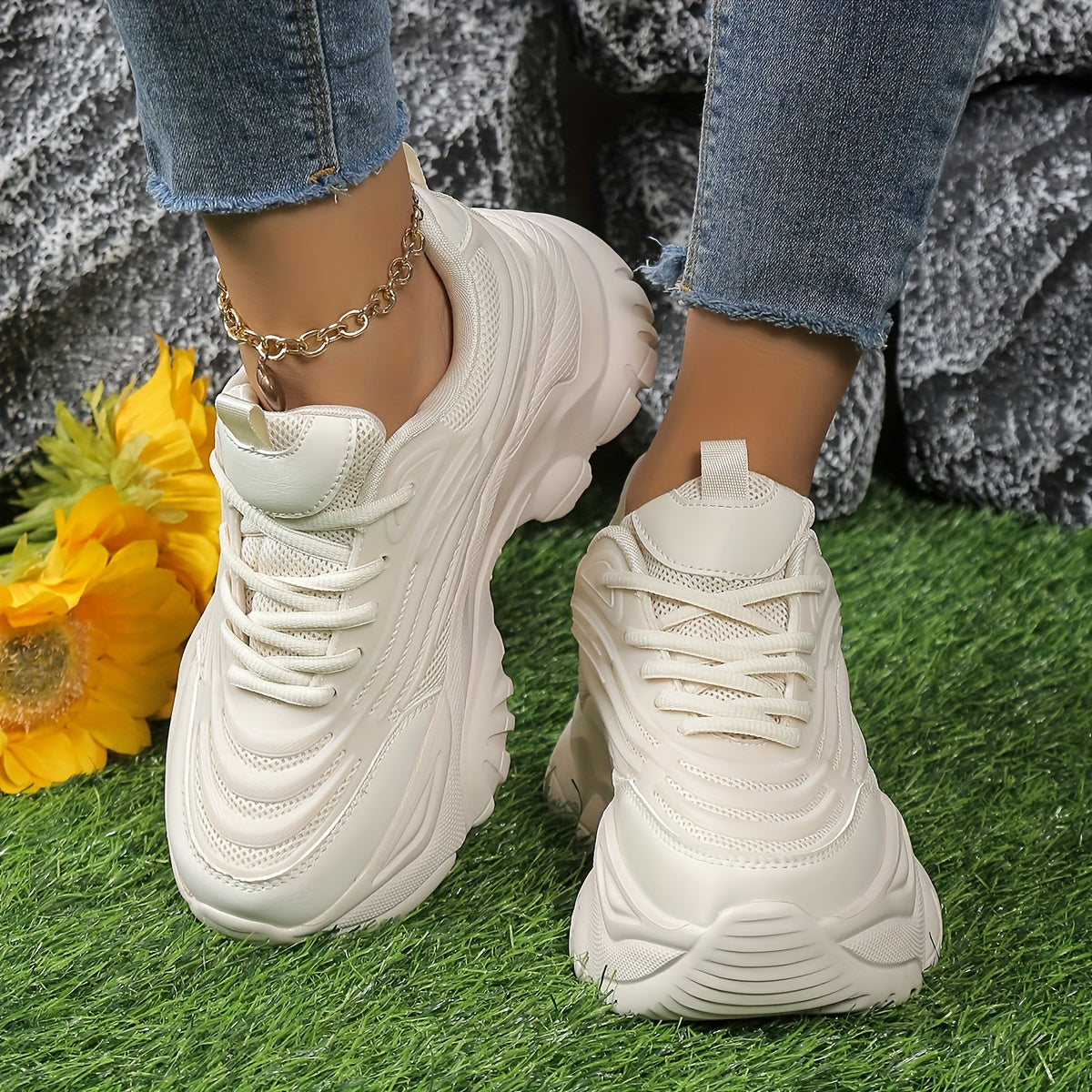 Heighten Non Slip Chunky Sneakers Casual Running Shoes