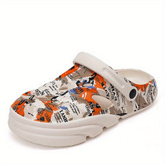 Men's Lightweight Comfy Clogs Hollow Out Non Slip Garden Shoes
