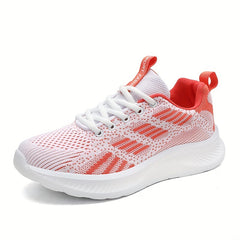Women's Mesh Tennis Sports Shoes Lightweight Thick Bottom Travel Shoes