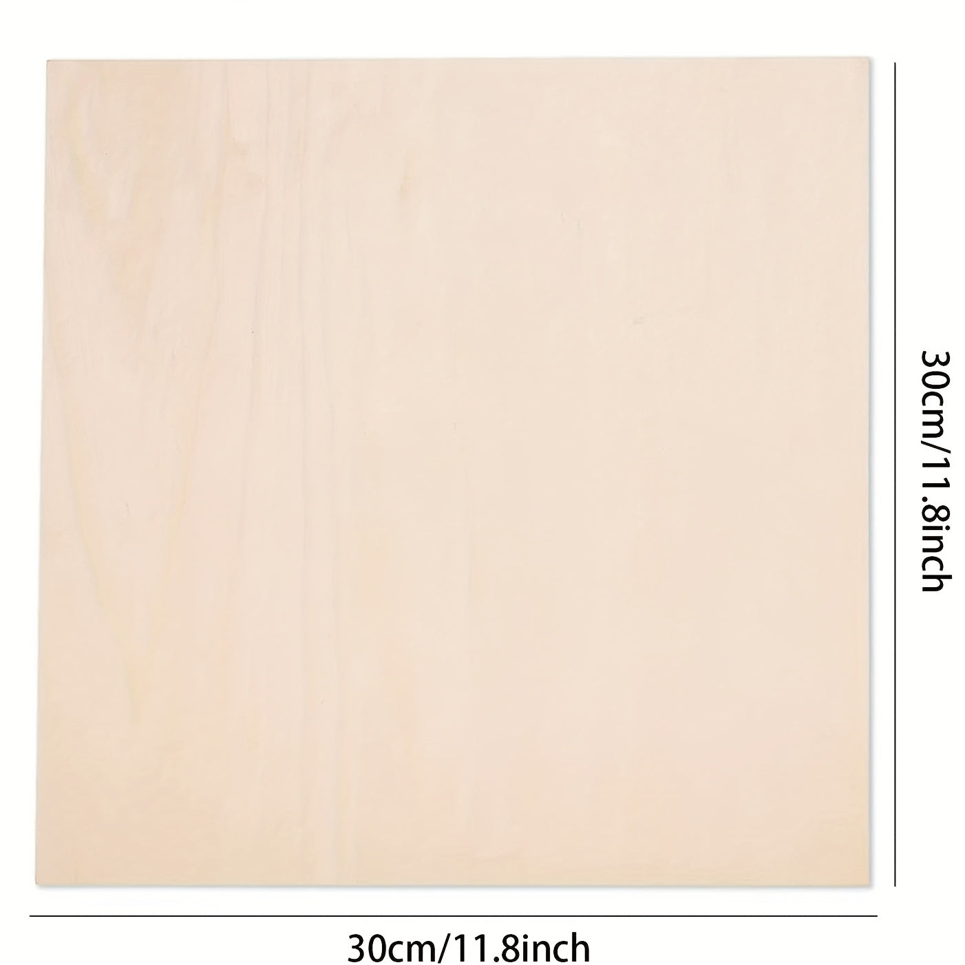 5pcs Basswood Sheets 12x12x1/8 Inch 3mm Thick Unfinished Plywood Boards