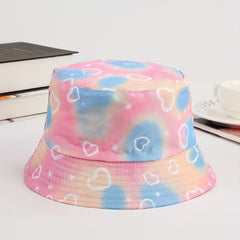 Unisex Rainbow Pony Bucket Hat for Outdoor Sport