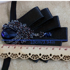 Artificial Diamond Collar Flower Men's Bow Tie Wedding Groom