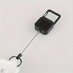 Steel Wire Rope Retractable Key Chain Carabiner Anti Lost Keyring