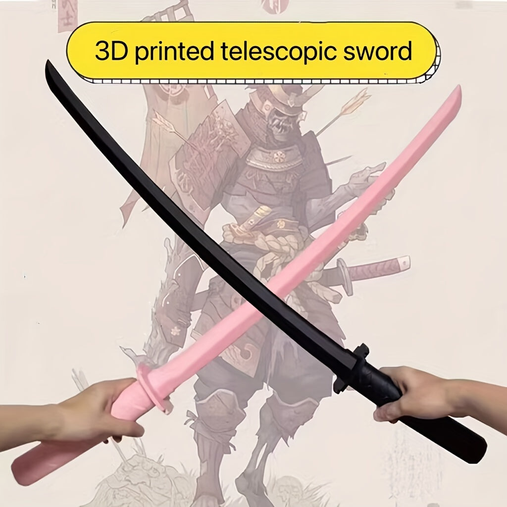 3D Gravity Telescopic Samurai Sword Long Sword Decompression