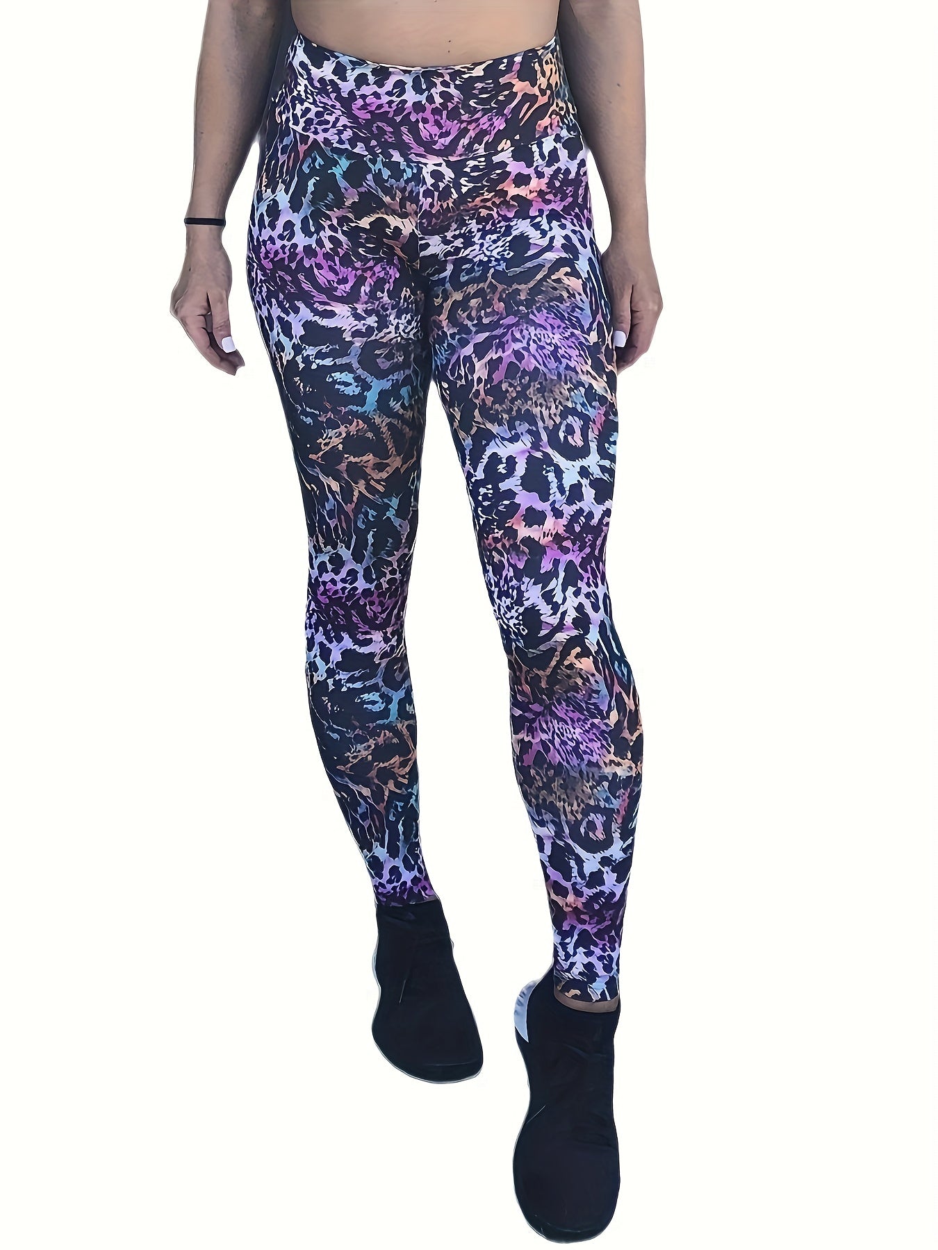 Leopard Print High Waist Yoga Leggings Women's Activewear