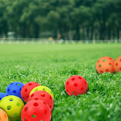 6pcs Outdoor Pickleball Balls with 40 Holes for Training