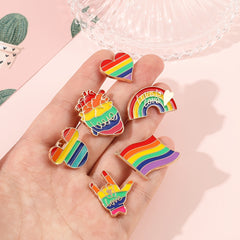 Rainbow Enamel Pin Set for Clothes and Bags
