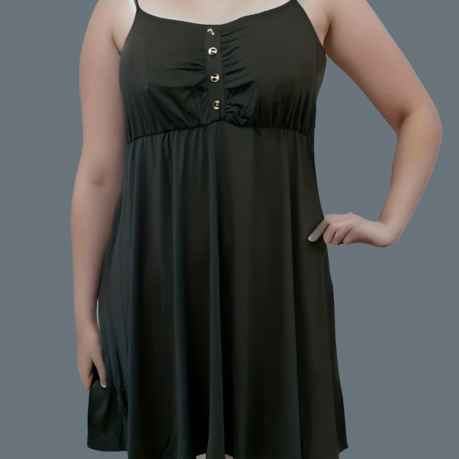 Women's Casual Summer Dress with Buttons