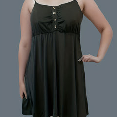 Women's Casual Summer Dress with Buttons