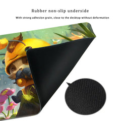 Large Cartoon Bee Mouse Pad Non-slip Rubber Washable