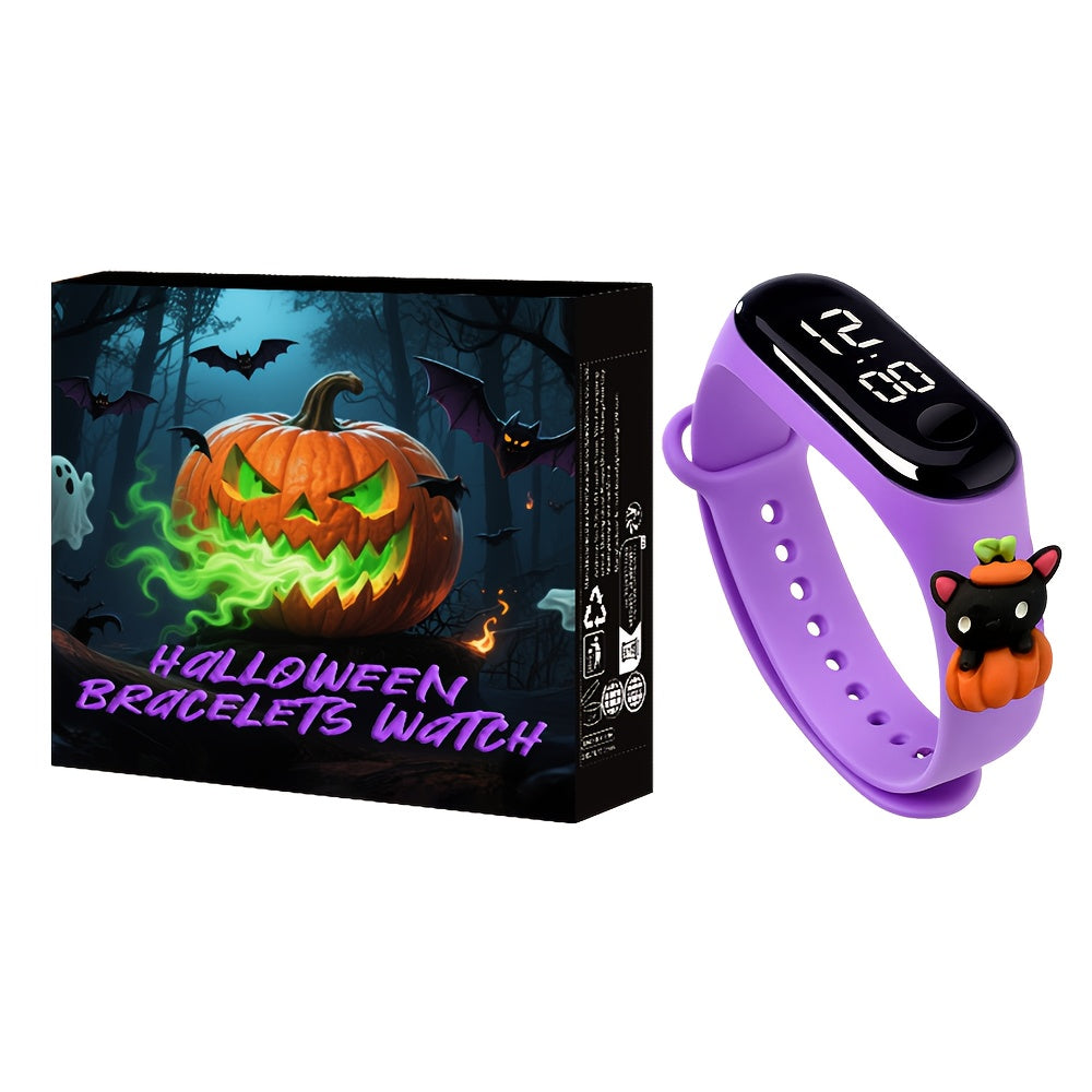 Halloween Electronic Watch Pumpkin and Witch Candy Party Joy Harvest