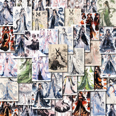 48pcs Anime Monster Girl Stickers Pack For Kids Notebook Bike Luggage Phone