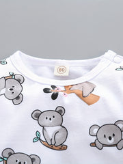 Baby's Koala Print Long Sleeve Bodysuit