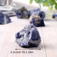 Natural Sodalite Crystal Stone 100-300g Raw Material Gravel Aromatherapy