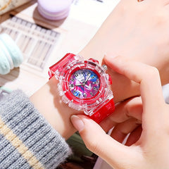 Flash Ultraman Kids Watch Silicone Strap Gift