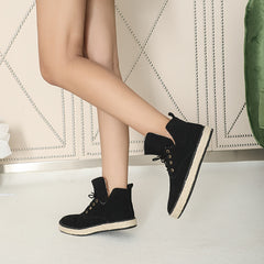 Plush Lined Thermal Skate Shoes Non Slip Winter Boots