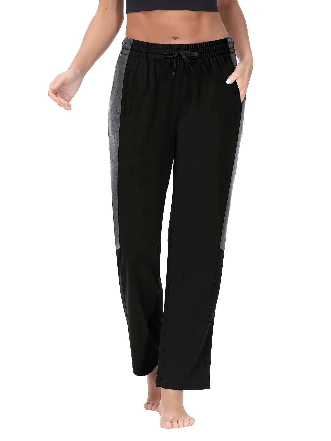 Fleece Lined Casual Pants Joggers for Women