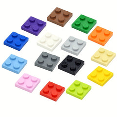 80pcs MOC Building Blocks Thin Bricks 2x2 Dots Classic Toy