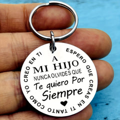 Spanish Keychains For Son Daughter Inspirational Gift From Parents