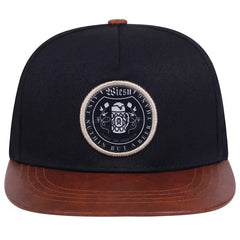 Embroidered Men's Hip Hop Flat Brim Baseball Cap