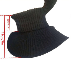 Men's Woolen Neck Muffler Knitted Scarf Cold Weather Warmth