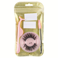 Reusable Self Adhesive Eyelashes Glue 3d Wispy Natural Makeup Lashes