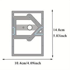 1pc Heart Card Shape Metal Cutting Dies DIY Scrapbooking Album Craft Decoration
