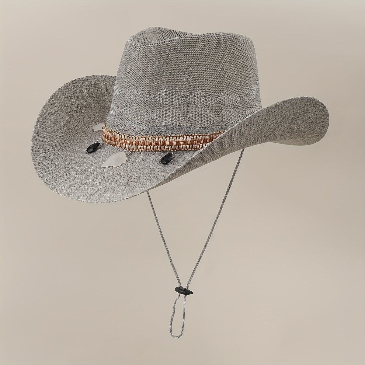 Unisex Sunshade Straw Hat for Summer Beach Travel
