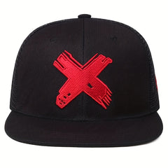 Men's Mesh X Baseball Cap Adjustable Snapback Hat