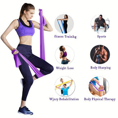 Natural Rubber Fitness Resistance Band Gym Training Yoga Pilates