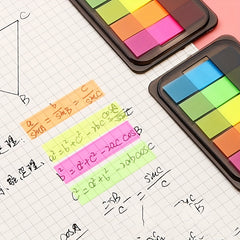 100 Waterproof Colored Sticky Notes Self Adhesive Pads for Planner Home Office