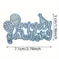 Happy Birthday Letter Cutting Thin DIY Embossing Mold