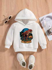 Baby Boys Dinosaur Print Hoodie Sweatshirt Pullover