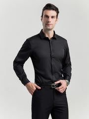 Men's Long Sleeve Casual Lapel Shirt for Spring/Fall