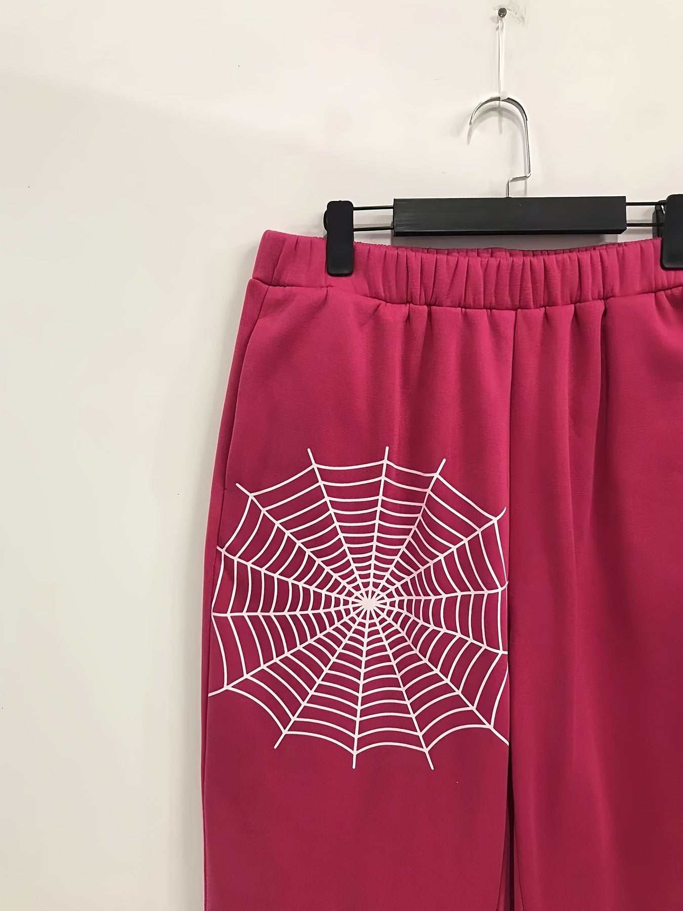 Women's Plus Spider & Spider Web Print Hooded Sweatshirt & Joggers Set