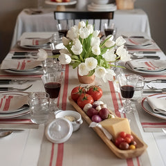 1pc Stripe Linen Table Runner 33 02cm X 182 Pure Linen Table Runner