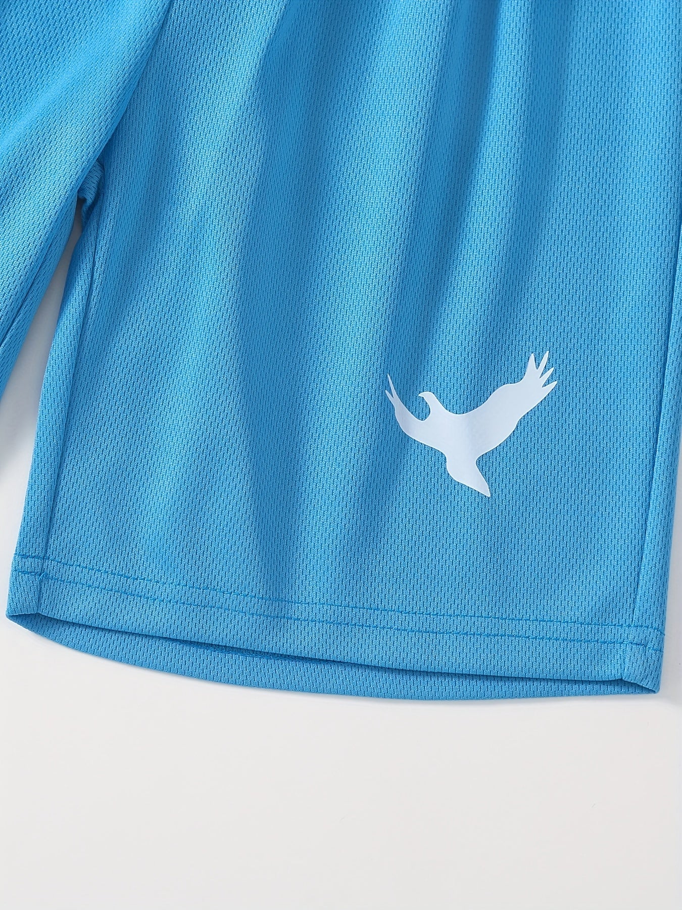 3pcs Eagle Print Boys Comfortable Creative Shorts For Summer