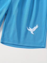 3pcs Eagle Print Boys Comfortable Creative Shorts For Summer