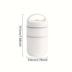 Stainless Steel Lunch Flask Vacuum Insulated Soup Cup Leak Proof