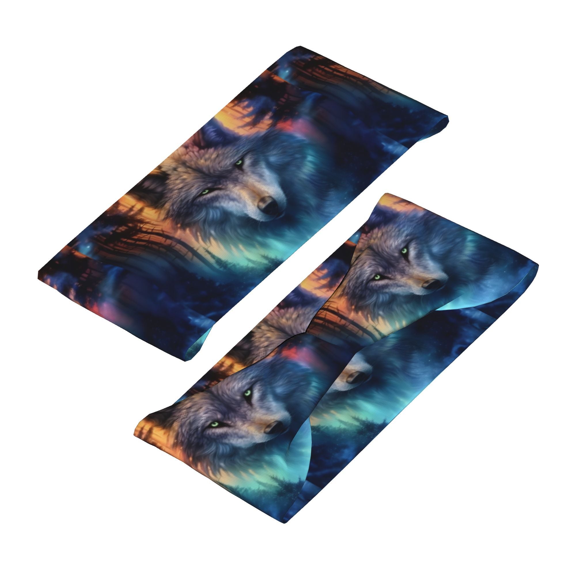 Wolf Print Sports Headband Sweat Wicking Stretchy Breathable