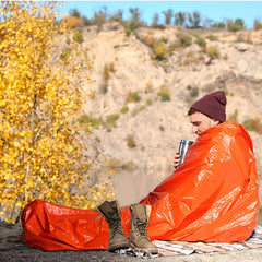 PE Aluminum Film First Aid Sleeping Bag for Outdoor Emergency