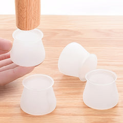 Chair Leg Protective Cover Anti Collision Particles Foot Pads - Set of 4